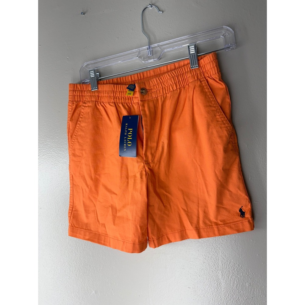 Polo Ralph Lauren Boys Orange Chino Shorts Size 16 NWT 323855350006